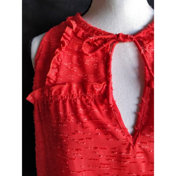 IRO Ragnhild Sleeveless Textured Boxy Top Orange S - Picture 4 of 13